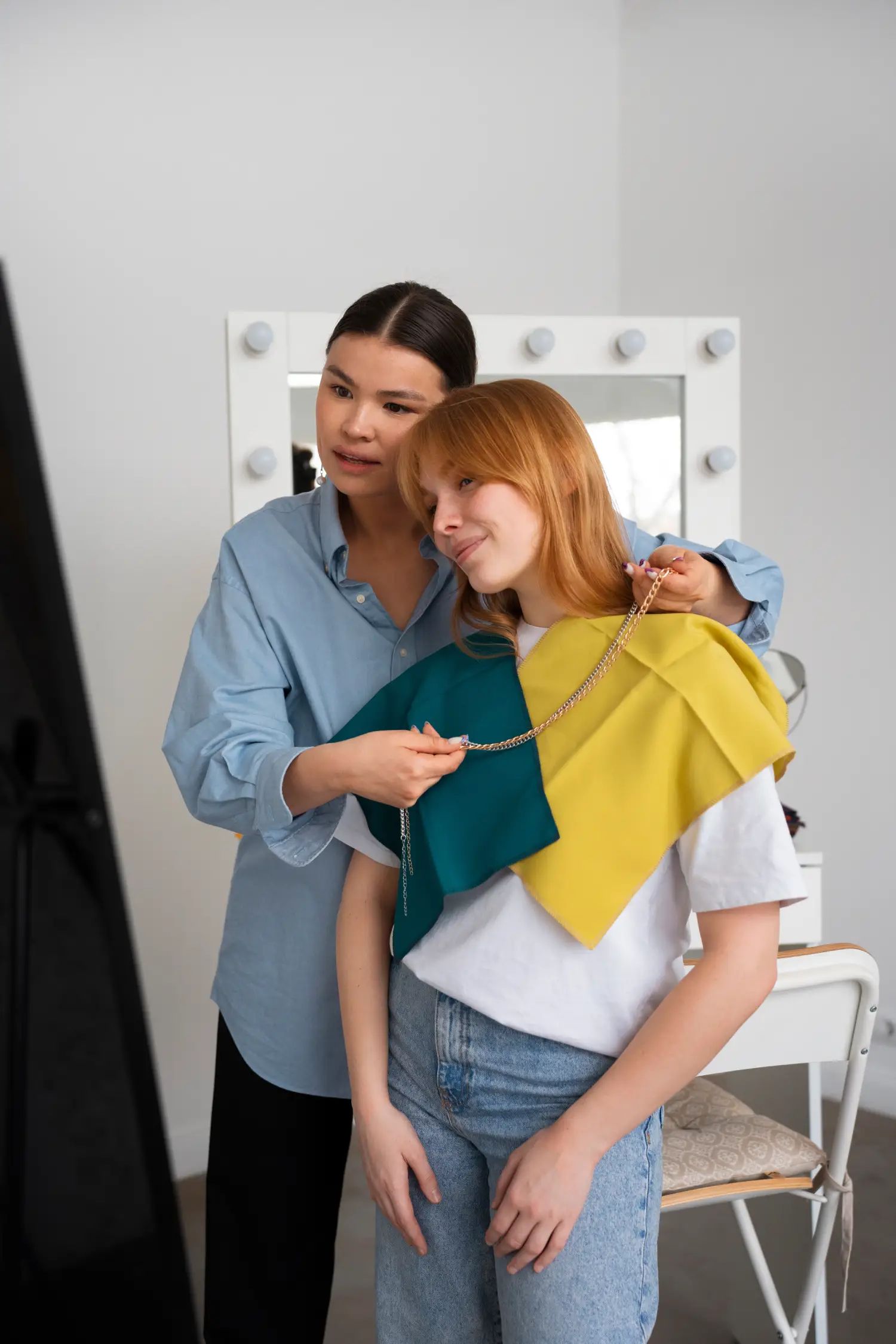 Personal styling consultation in progress